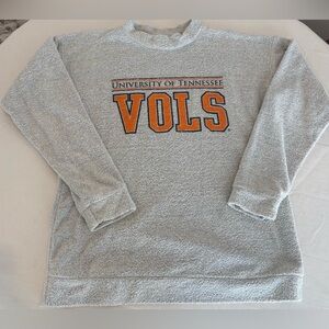 University of Tennessee Vols Heather Gray Mockneck Sweatshirt